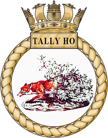 Royal Navy Pin Insignia HMS Tally Ho