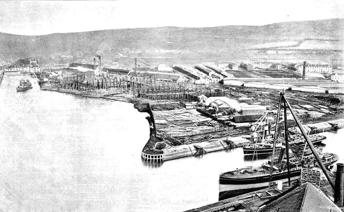 Denny Shipbuilding yard at Dumbarton 1891