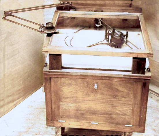 A Brewerton Plotting Table. The size was an encumbrance to submarine fitting.